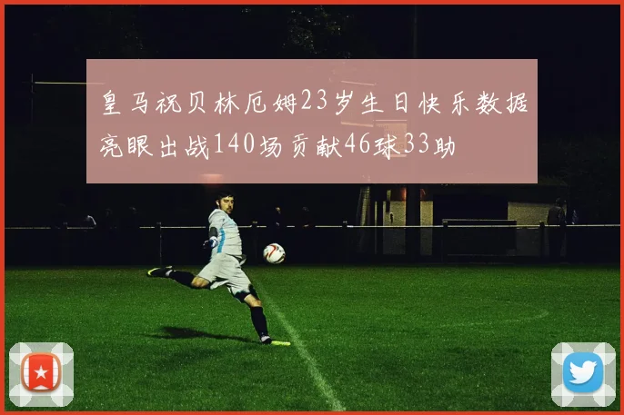 皇马祝贝林厄姆23岁生日快乐数据亮眼出战140场贡献46球33助
